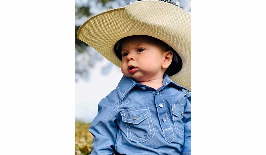 Diaper-Clad Buckaroo Rides The Range!