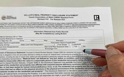 The Seller’s Real Property Disclosure Statement