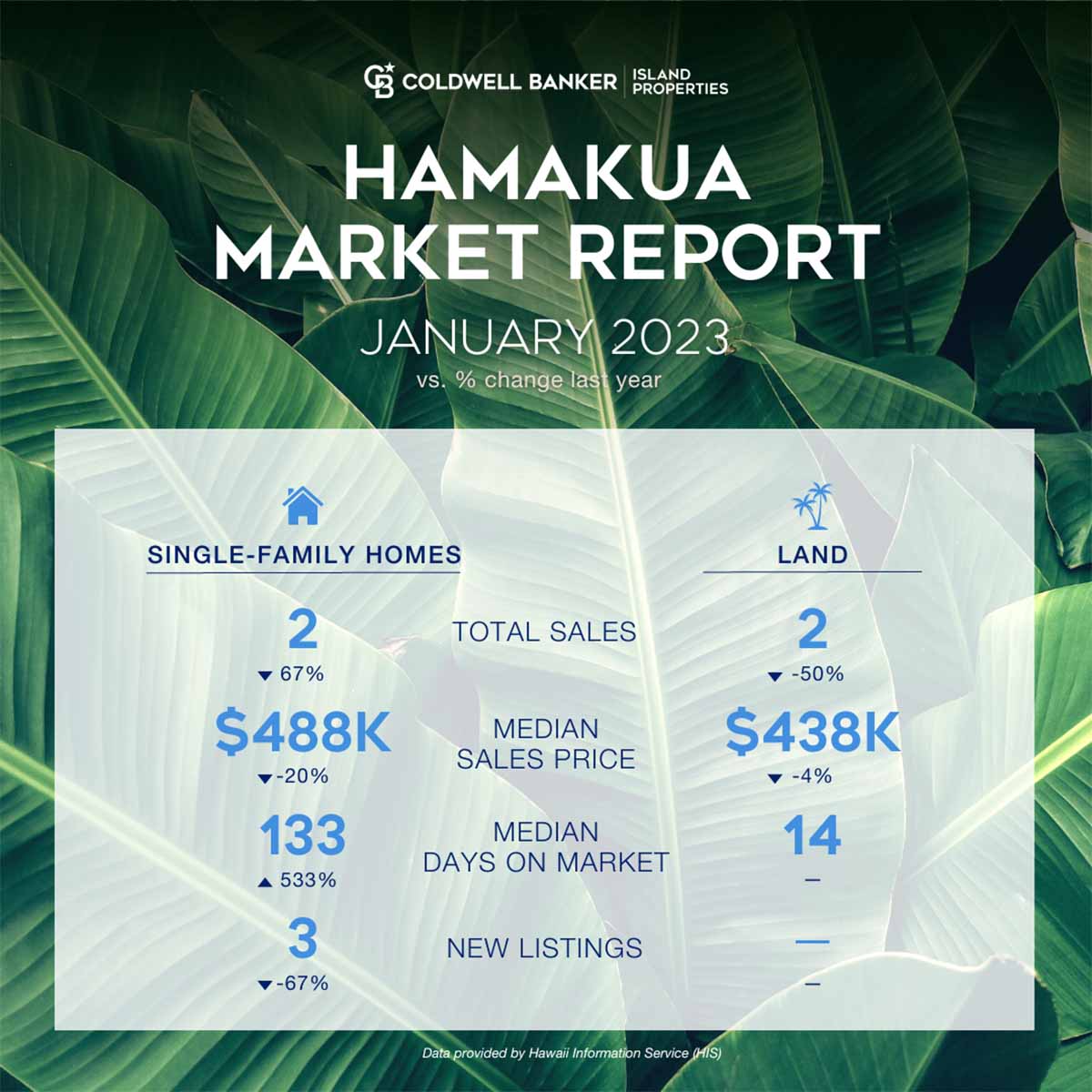 Hamakua January 2023 Market Stats